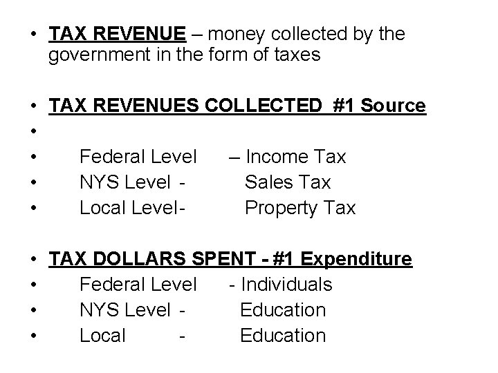Notes Chapter 9 Taxes Interesting Facts The Gettysburg