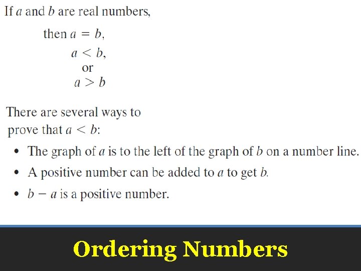 Ordering Numbers 