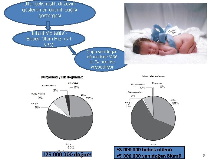 Ülke gelişmişlik düzeyini gösteren en önemli sağlık göstergesi “Infant Mortalite”Bebek Ölüm Hızı (<1 yaş)