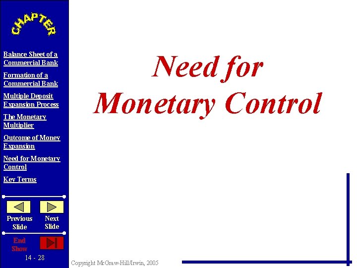 Balance Sheet of a Commercial Bank Formation of a Commercial Bank Multiple Deposit Expansion