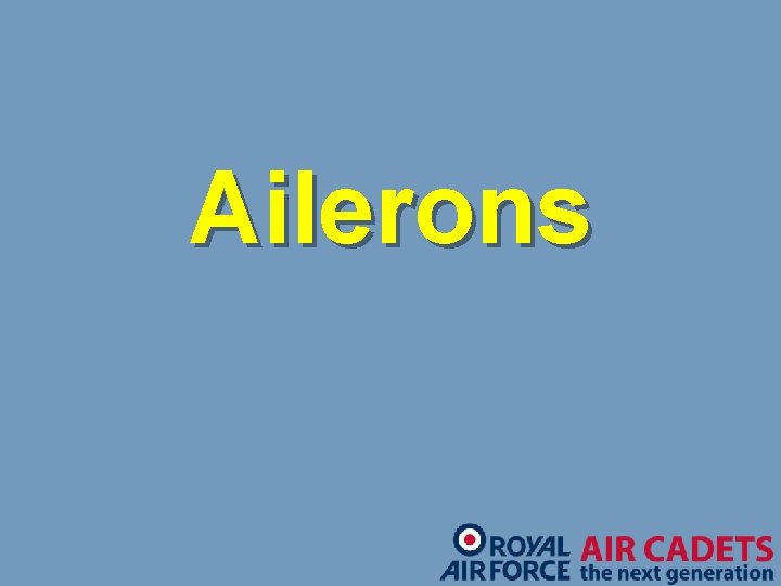 Ailerons 