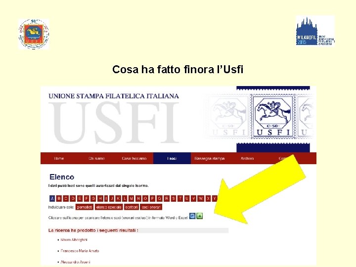 Cosa ha fatto finora l’Usfi 