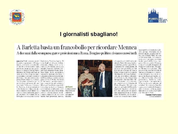 I giornalisti sbagliano! 