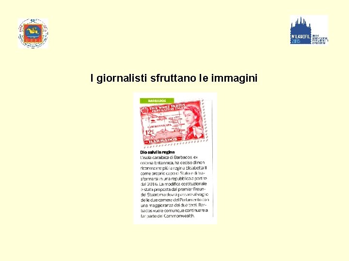 I giornalisti sfruttano le immagini 