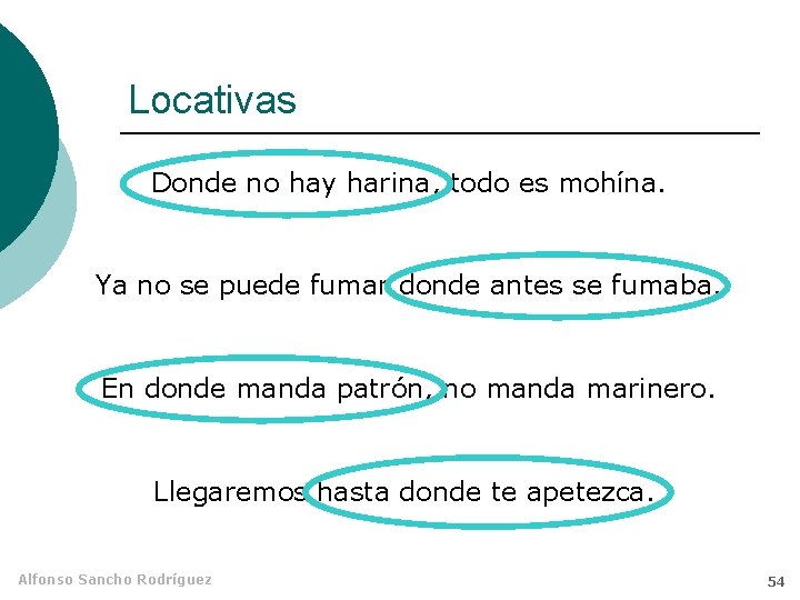 Locativas Donde no hay harina, todo es mohína. Ya no se puede fumar donde