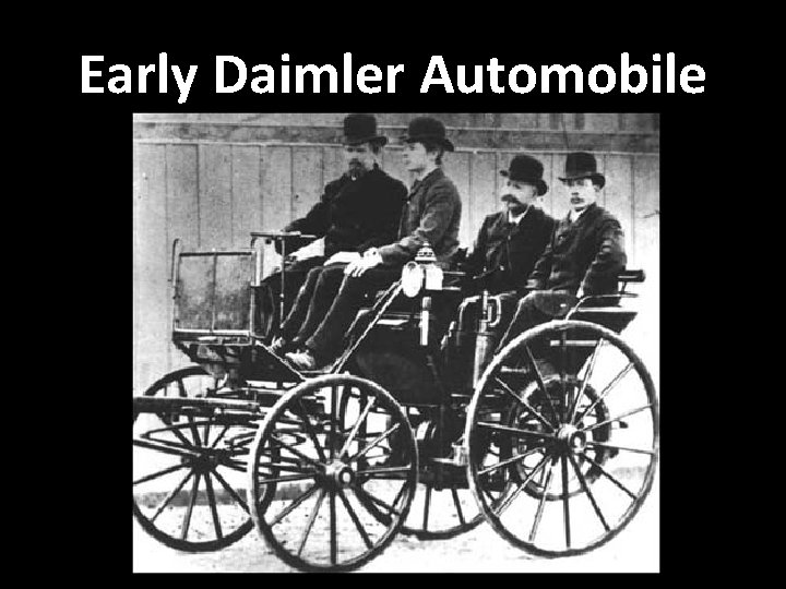 Early Daimler Automobile 