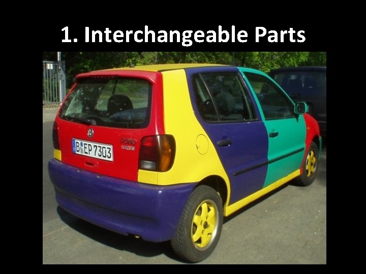 1. Interchangeable Parts 