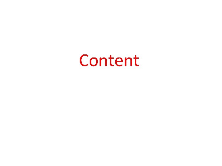 Content 