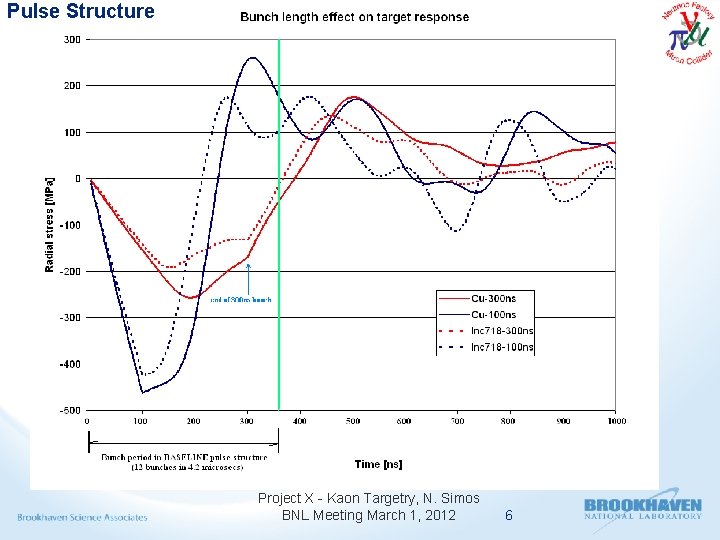 Pulse Structure Project X - Kaon Targetry, N. Simos BNL Meeting March 1, 2012