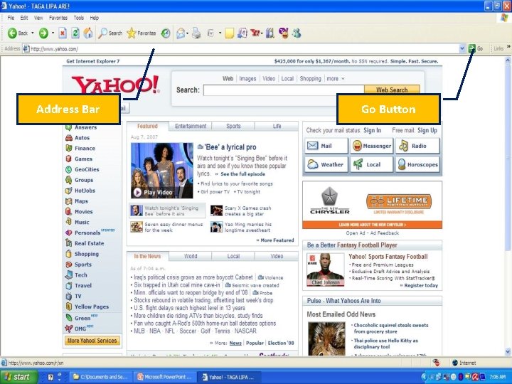 Address Bar Go Button 