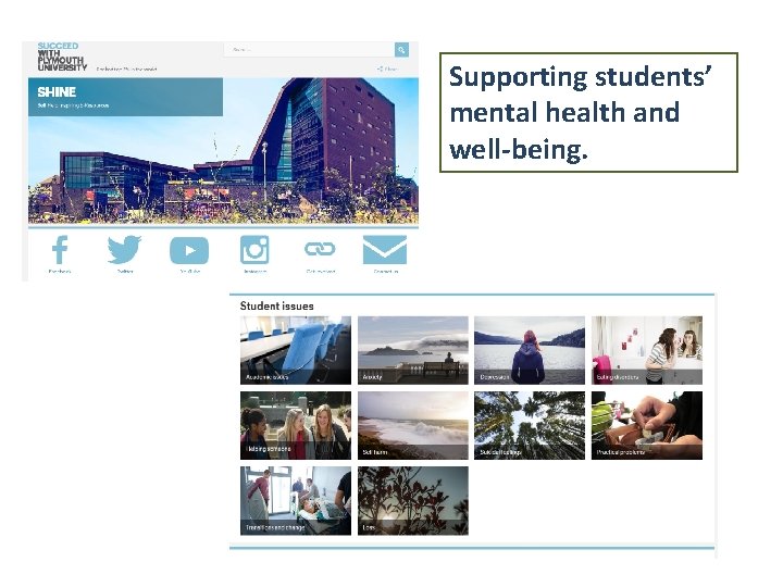 Supporting students’ mental health and well-being. 