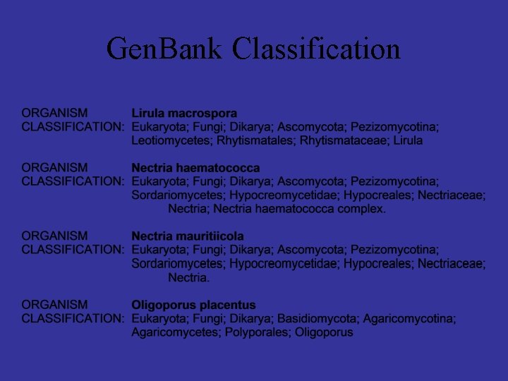 Gen. Bank Classification 