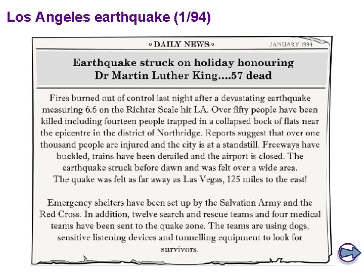Los angeles earthquake 94