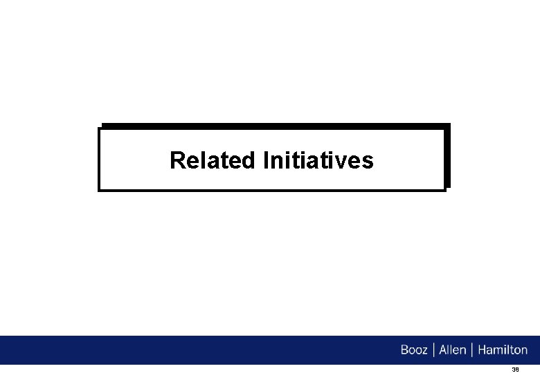 Related Initiatives 38 