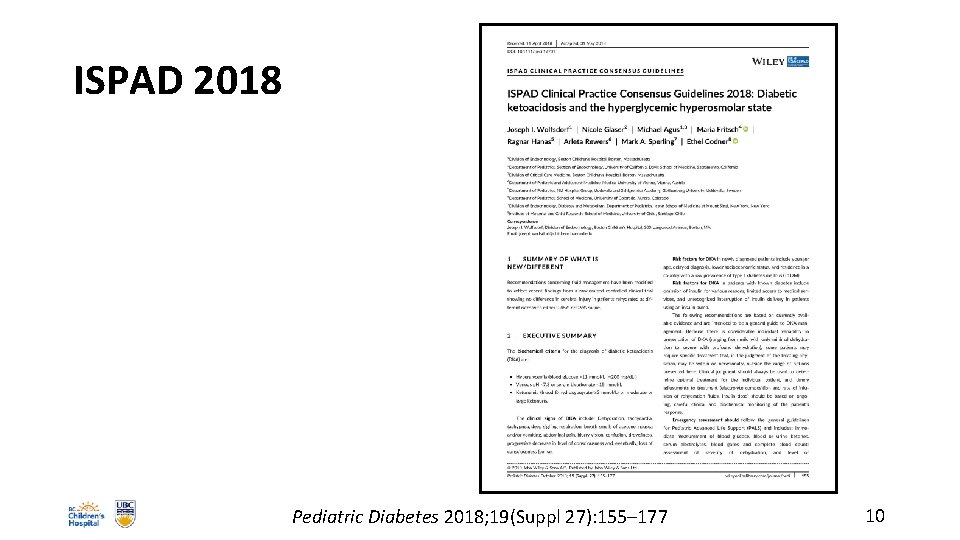 ISPAD 2018 Pediatric Diabetes 2018; 19(Suppl 27): 155– 177 10 