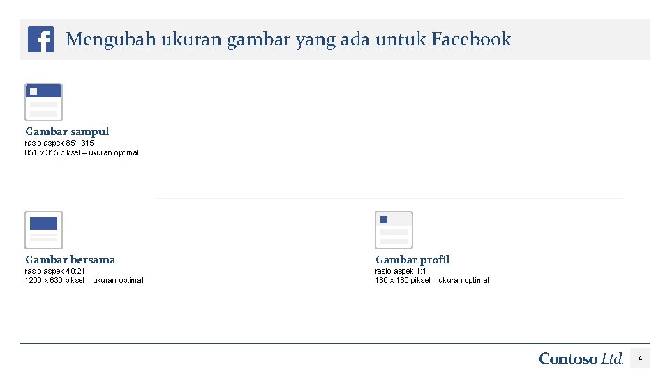 Mengubah ukuran gambar yang ada untuk Facebook Gambar sampul rasio aspek 851: 315 851