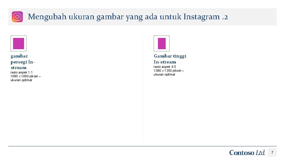 Mengubah ukuran gambar yang ada untuk Instagram. 2 gambar persegi Instream rasio aspek 1: