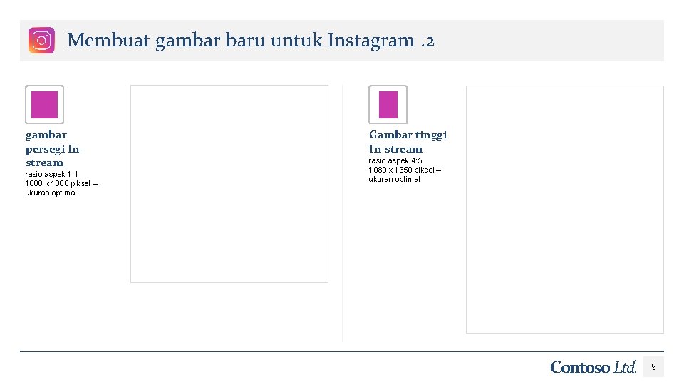 Membuat gambar baru untuk Instagram. 2 gambar persegi Instream rasio aspek 1: 1 1080