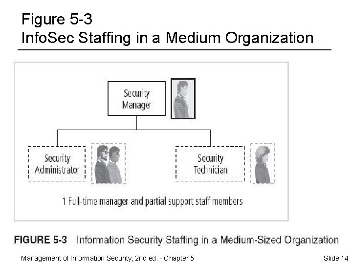 Figure 5 -3 Info. Sec Staffing in a Medium Organization Management of Information Security,
