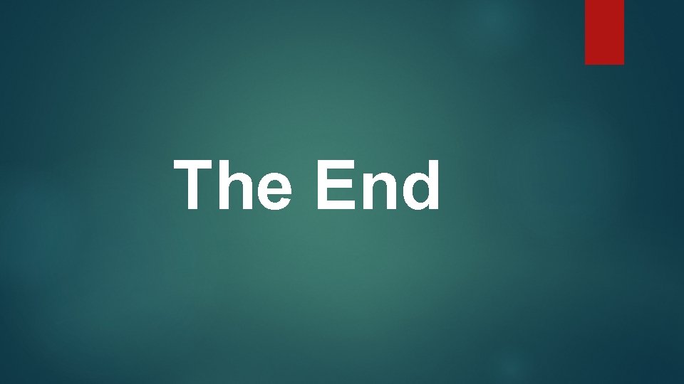 The End 