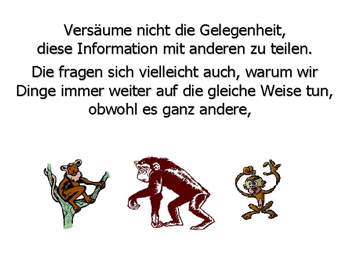 Versäume nicht die Gelegenheit, diese Information mit anderen zu teilen. Die fragen sich vielleicht