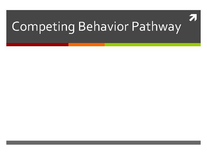 Competing Behavior Pathway 