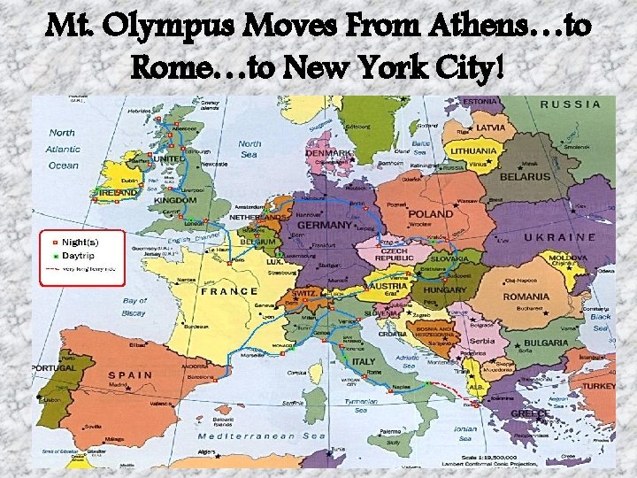 Mt. Olympus Moves From Athens…to Rome…to New York City! 