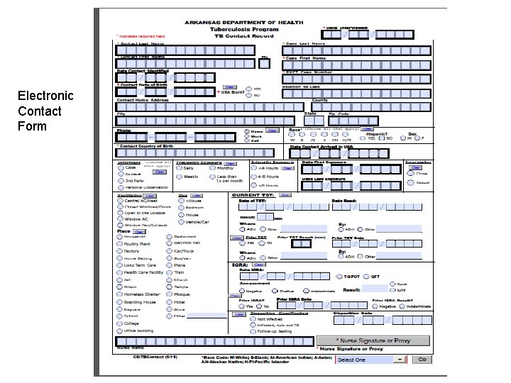 Electronic Contact Form 