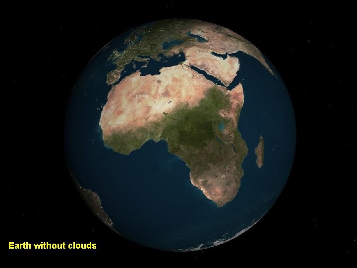 Earth without clouds 