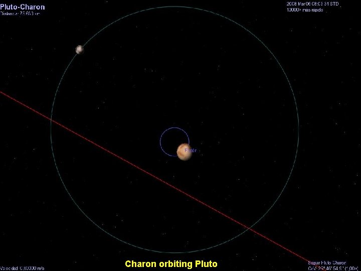 Charon orbiting Pluto 