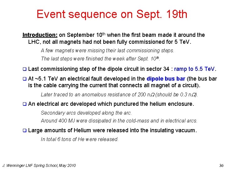 Event sequence on Sept. 19 th Introduction: on September 10 th when the first