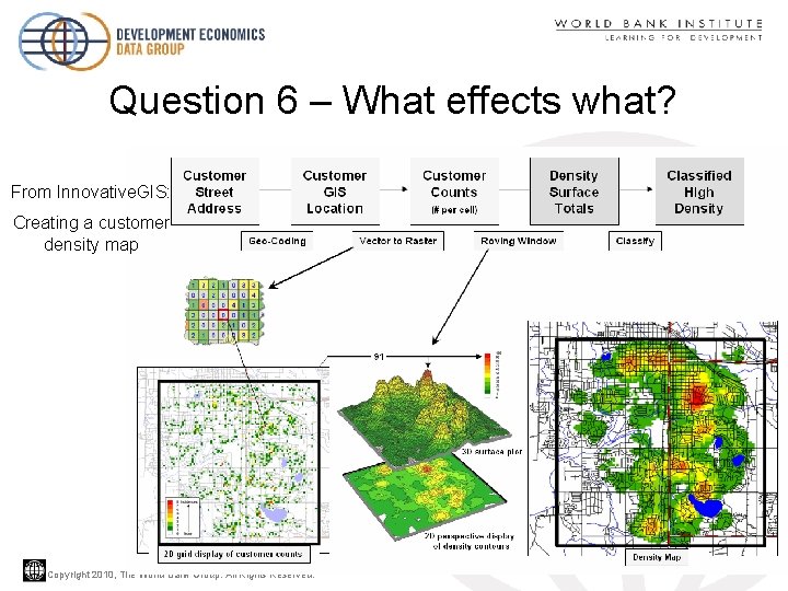 Question 6 – What effects what? From Innovative. GIS: Creating a customer density map