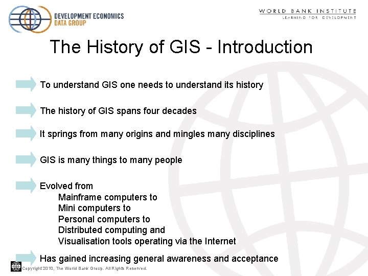 The History of GIS - Introduction To understand GIS one needs to understand its