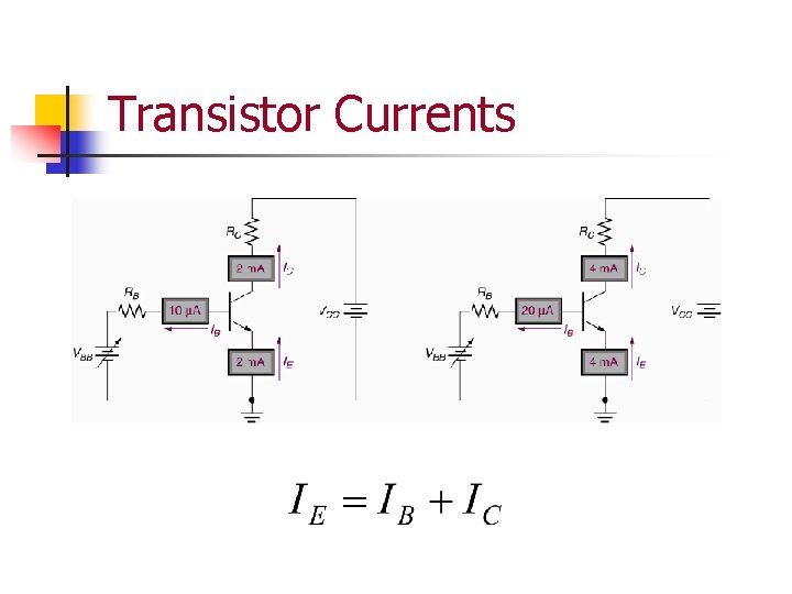 Transistor Currents 