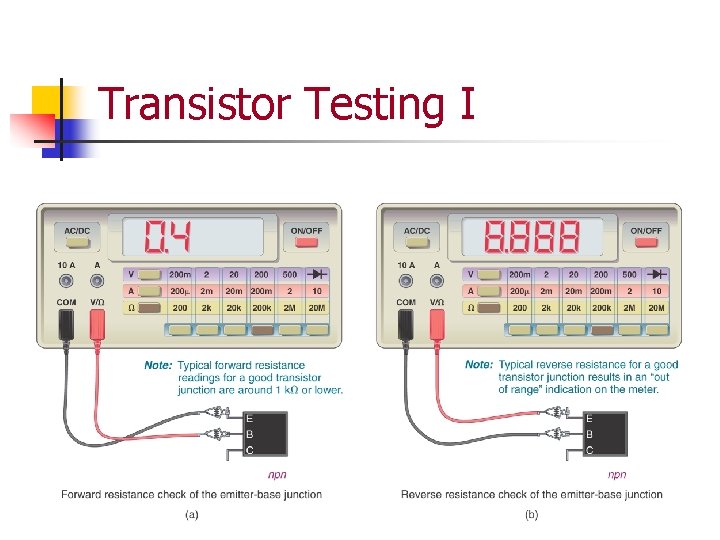 Transistor Testing I 