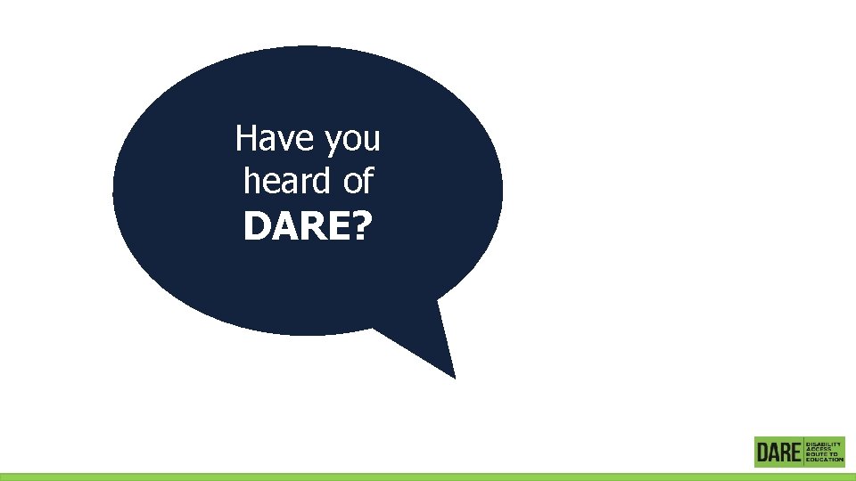 Have you heard of DARE? 
