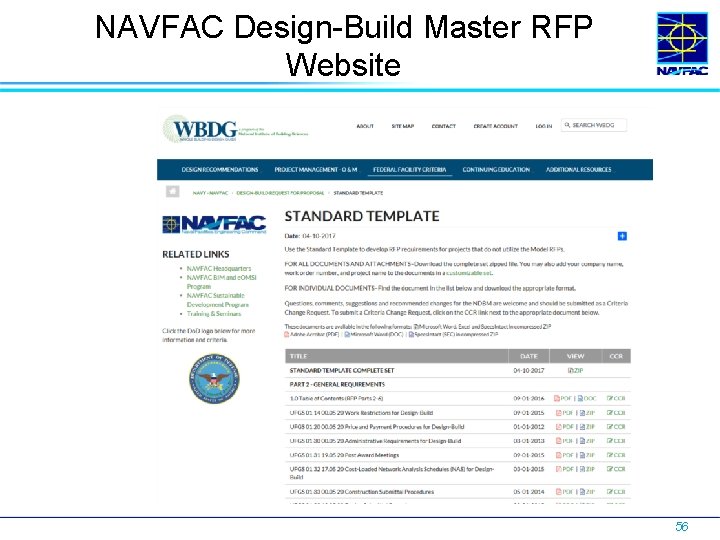 NAVFAC Design-Build Master RFP Website 56 