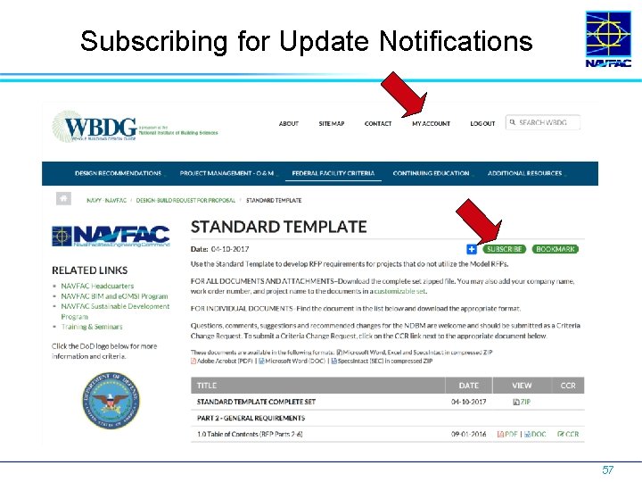 Subscribing for Update Notifications 57 