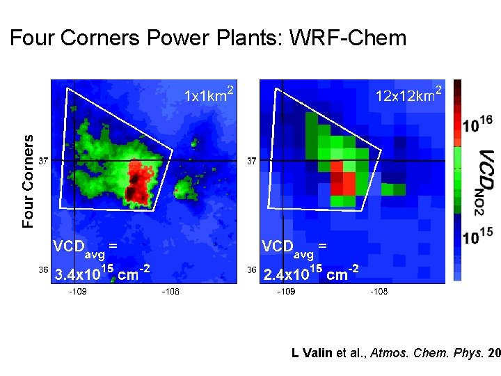 Four Corners Power Plants: WRF-Chem L Valin et al. , Atmos. Chem. Phys. 20