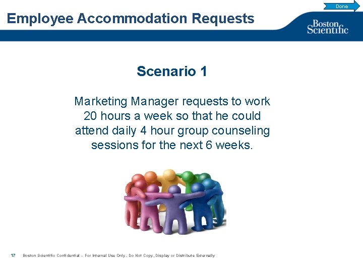 Done Employee Accommodation Requests Scenario 1 Marketing Manager requests to work 20 hours a