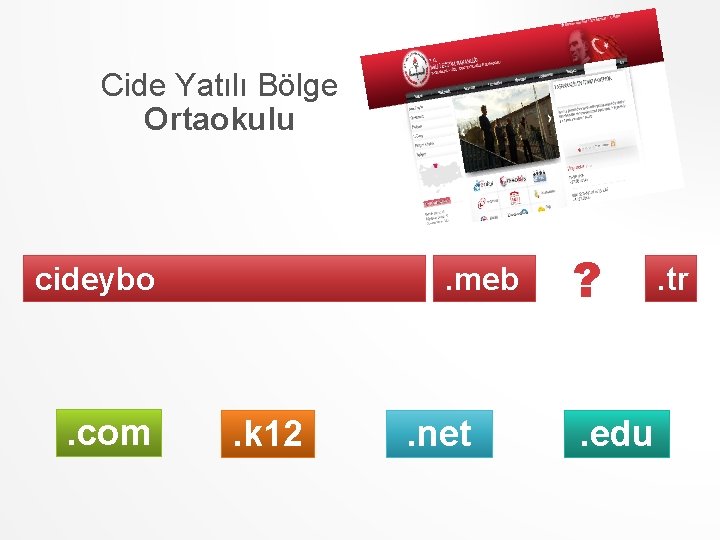 Cide Yatılı Bölge Ortaokulu . meb cideybo . com . k 12 . net
