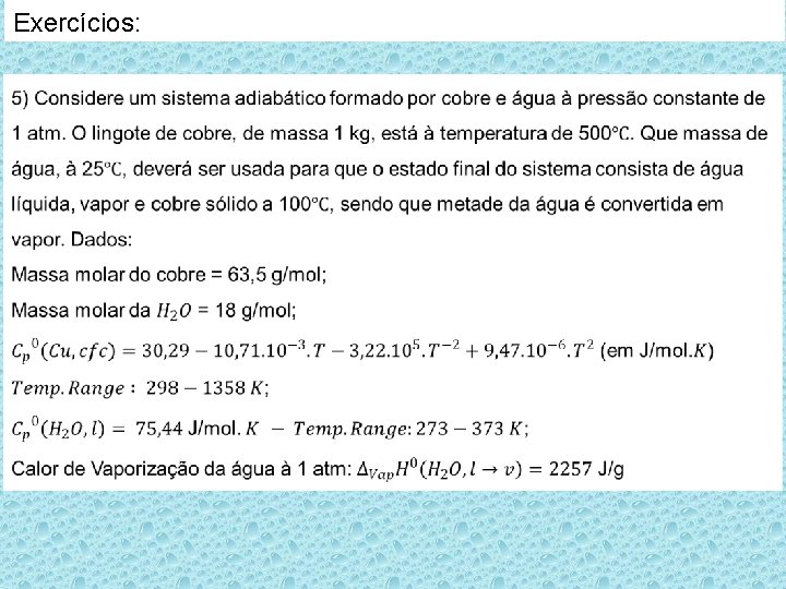 Exercícios: 