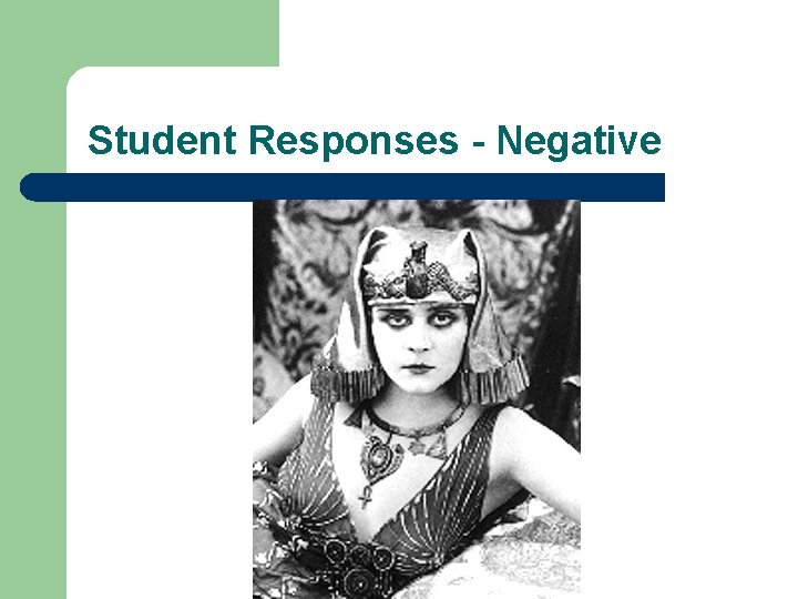 Student Responses - Negative 