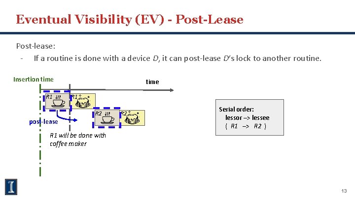 Eventual Visibility (EV) - Post-Lease Post-lease: - If a routine is done with a