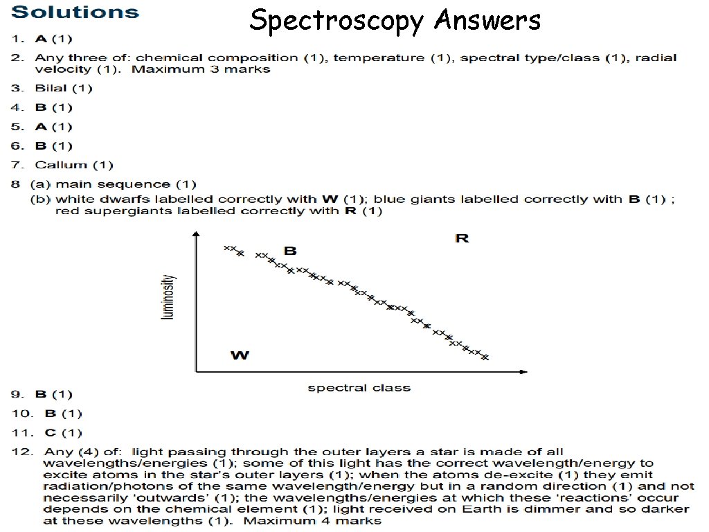 Spectroscopy Answers 