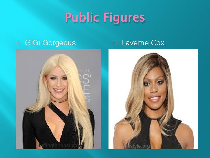 Public Figures � Gi. Gi Gorgeous Huffingtonpost. com � Laverne Cox Instyle. org 