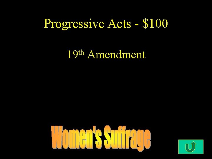 Progressive Acts - $100 19 th Amendment 