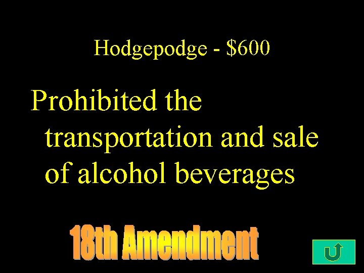 Hodgepodge - $600 Prohibited the transportation and sale of alcohol beverages 