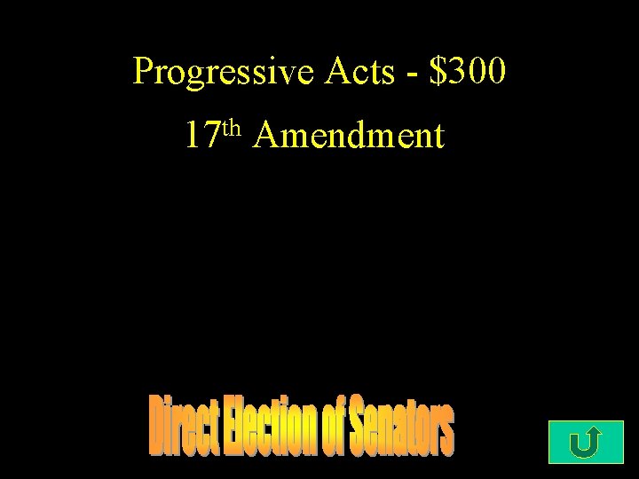 Progressive Acts - $300 17 th Amendment 