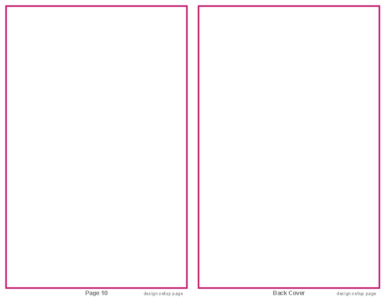 Page 10 design setup page Back Cover design setup page 